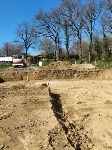 Réalisation de terrassement de maison à Rilhac-Rancon